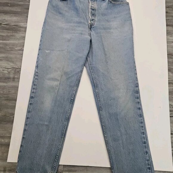 Vintage 80s Levis 501 Faded Jeans 32x32 Made USA - Picture 7 of 7